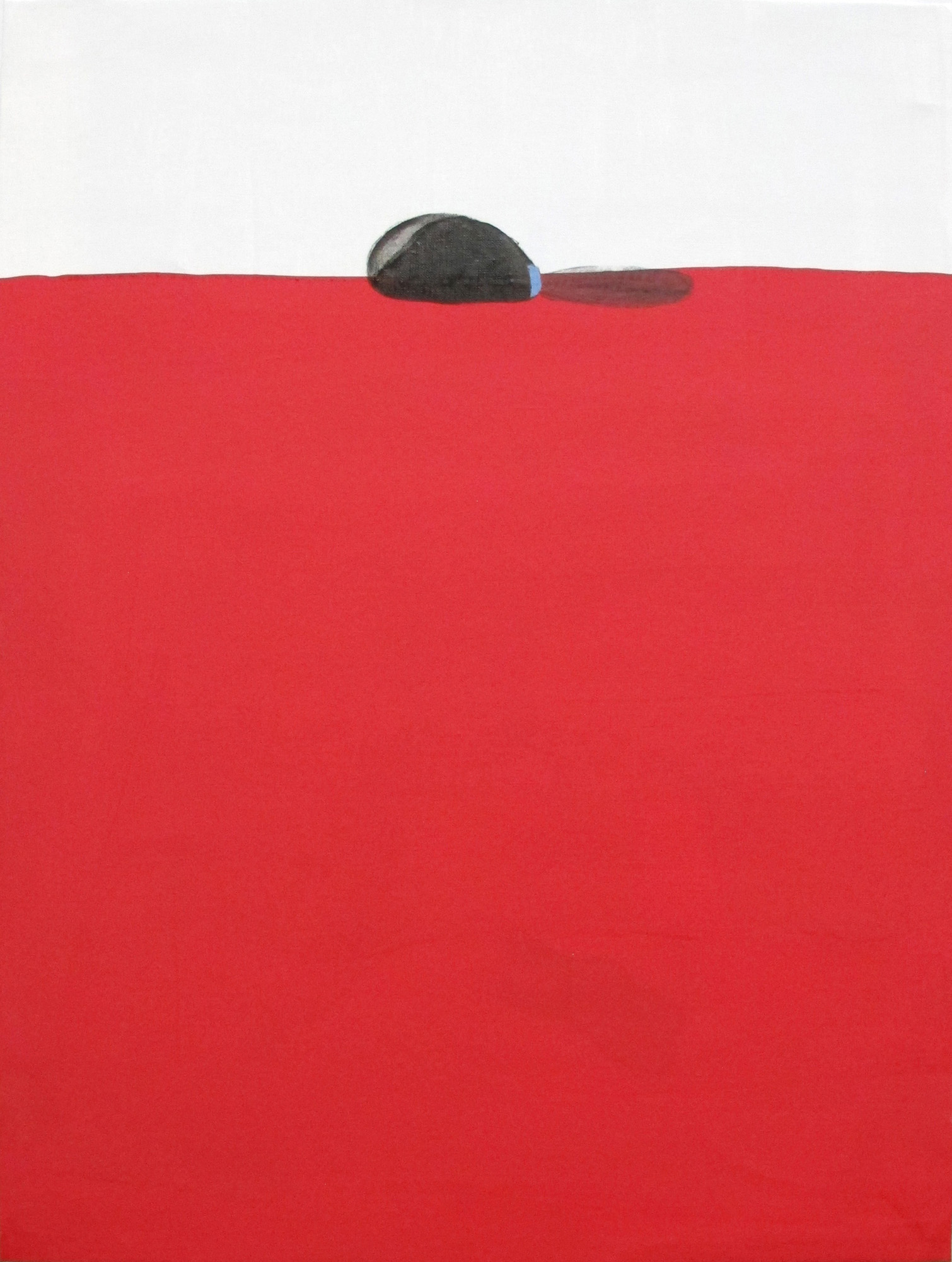 Horizonte Pezón, 2011, mixed media on canvas, 80 x 61 cm.
